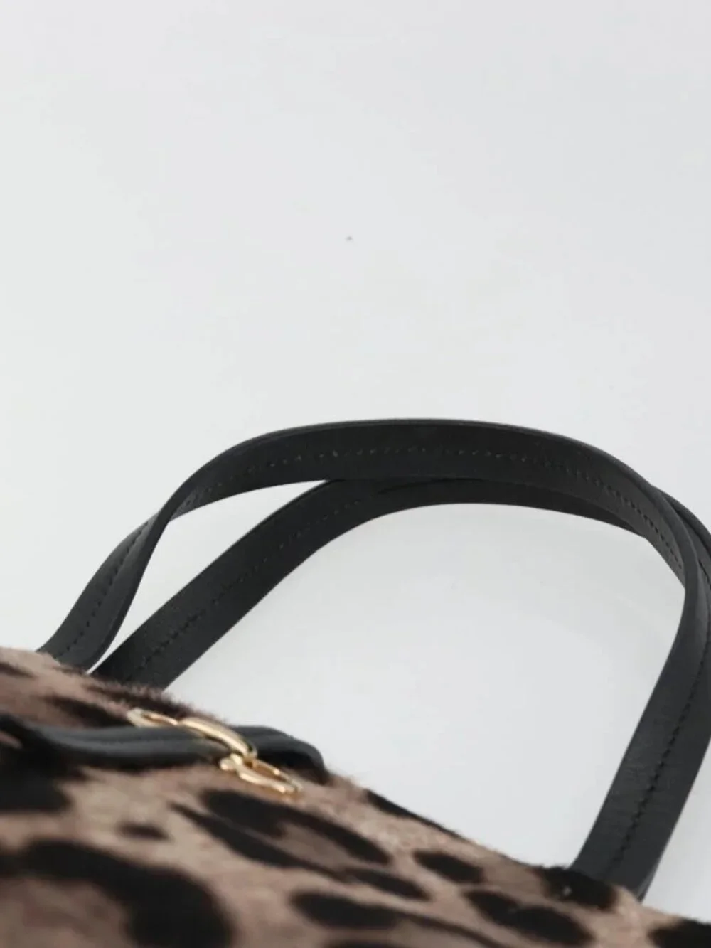 Salvatore Ferragamo Tote Bag Harako Leather Brown Gold Auth 185590A